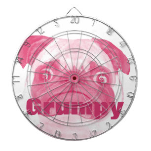 Tabla Dardos PINK Personalizado - Puggy Grumpy