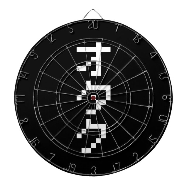 Tabla Dardos Pixel Japonês Katakana - OTAKU 8 Bits Vertical (Frente)