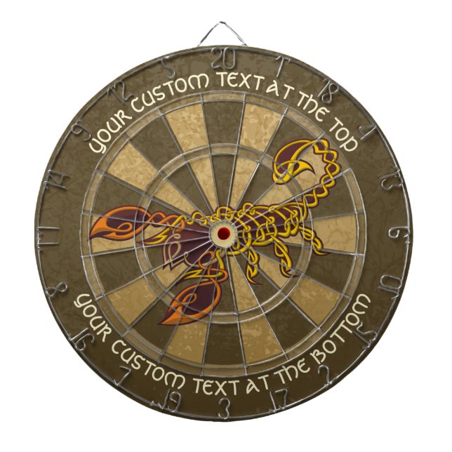 Tabla Dardos Placa Celtic Knot Scorpion Dart (Frente)