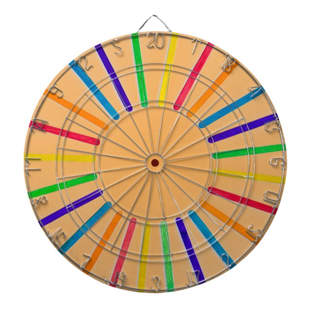 Tabla Dardos Placa Dart "A Roda Colorida" (Frente)