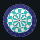 Tabla Dardos Placa Dart: Branco, Turquesa E Marinho Azul<br><div class="desc">Jogo De Placa Dart Colorida Branco,  Turquesa E Marinho Azul,  Incluindo 6 Darts Brass</div>