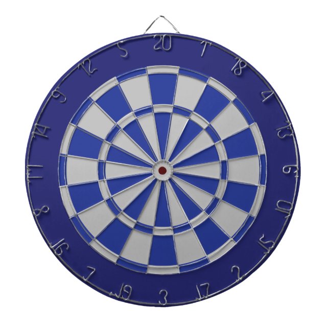 Tabla Dardos Placa Dart: Cinza De Prata, Azul E Marinho (Frente)