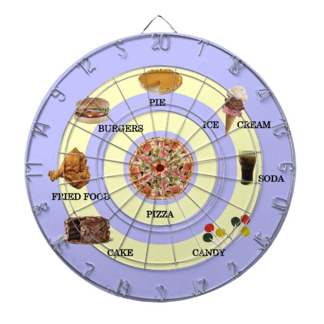 Tabla Dardos Placa Dart Comida de Lixo (Frente)