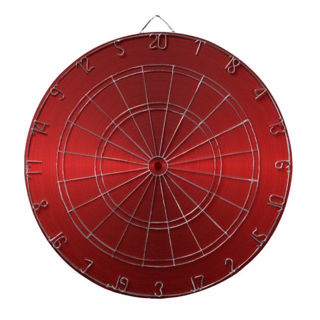 Tabla Dardos Placa Dart de Aço Vermelho (Frente)