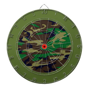 Tabla Dardos Placa Dart de Camouflage Woodland
