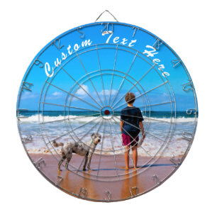Tabla Dardos Placa Dart de Foto e Texto Personalizada com Suas 