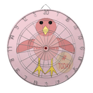 Tabla Dardos Placa Dart de Pintinho para Garota de Aniversário