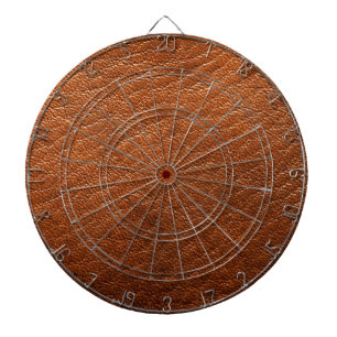 Tabla Dardos Placa Dart de Textura de Couro Castanho