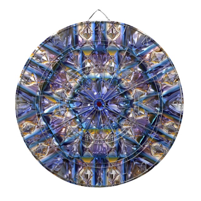 Tabla Dardos Placa Dart Futurística Chrystal X7-12 (Frente)