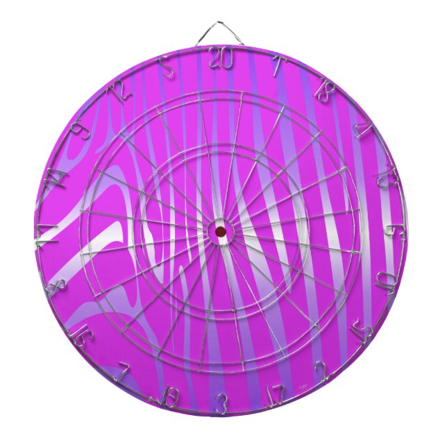 Tabla Dardos Placa Dart Rosa de Zebra (Frente)