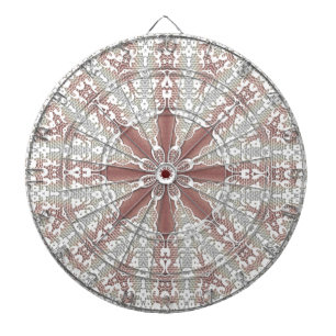 Tabla Dardos Placa de Arma Floral de rendas brancas elegantes
