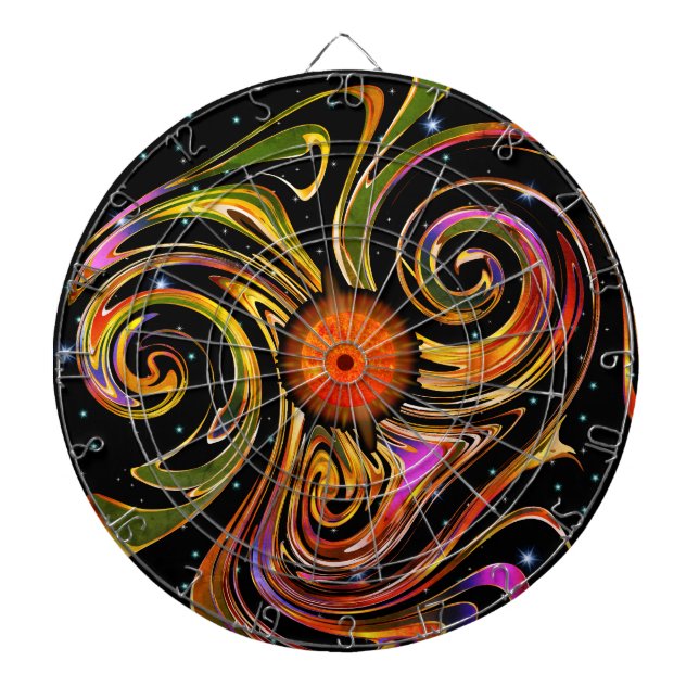 Tabla Dardos Placa de Arrasto Solar Flare Starry Space (Frente)