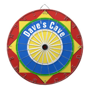 Tabla Dardos Placa de Arte de Formas Geométricas Coloridas