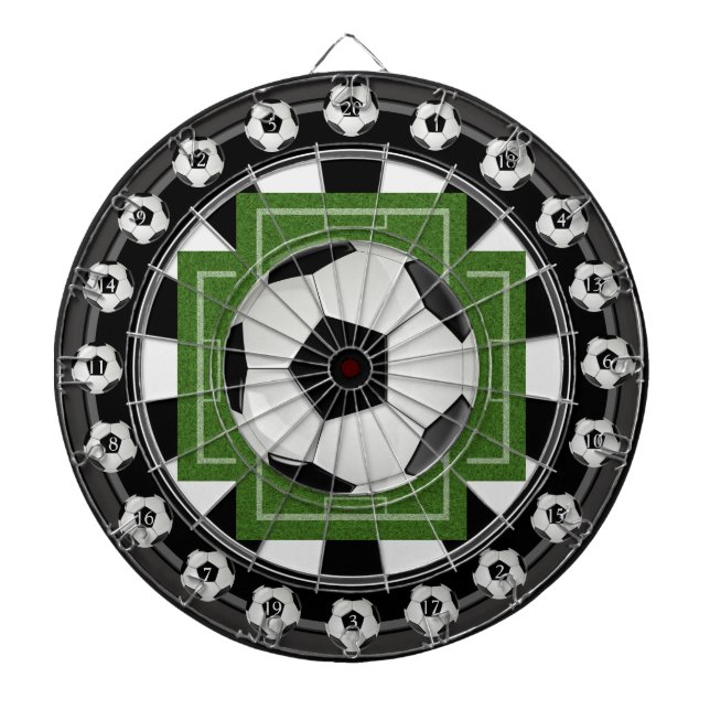 Tabla Dardos Placa de Arte Múltipla Alvo 20 Conde de Futebol (Frente)