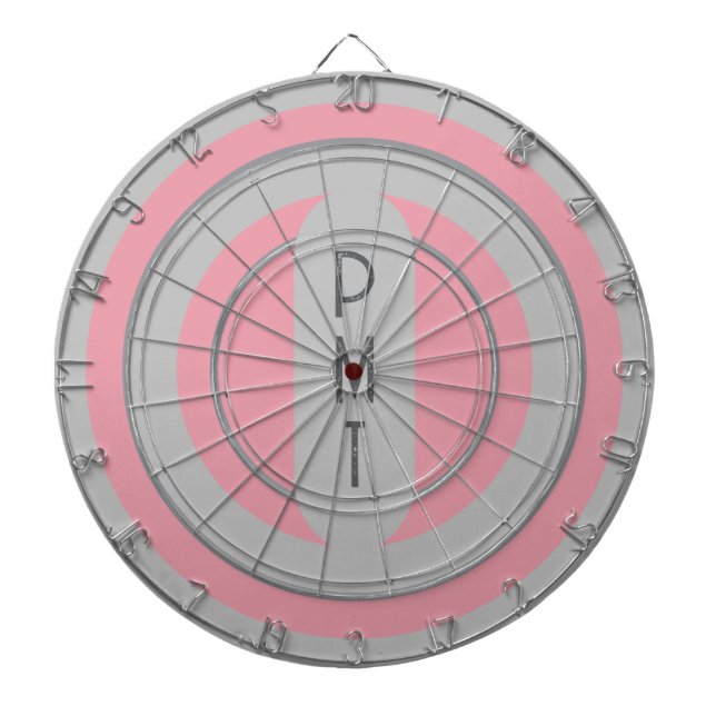 Tabla Dardos Placa de dardo personalizada, Cinza rosa (Frente)