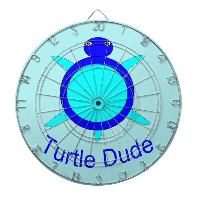 Tabla Dardos Placa de Dart Duo Turtle Azul Brilhante (Frente)
