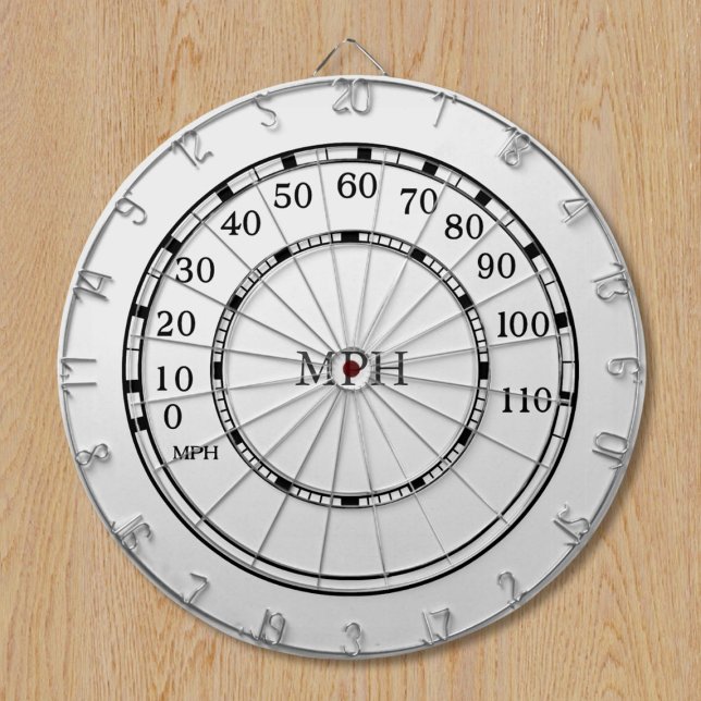 Tabla Dardos Placa de Dart para Garagem MPH de Velocidades Bran (Add your initials and put it in your garage!)