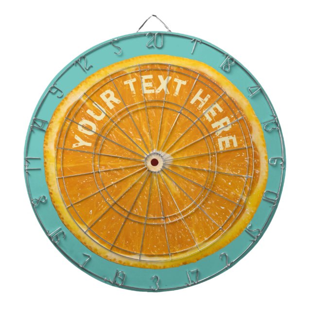 Tabla Dardos Placa de Fruta laranja (Frente)