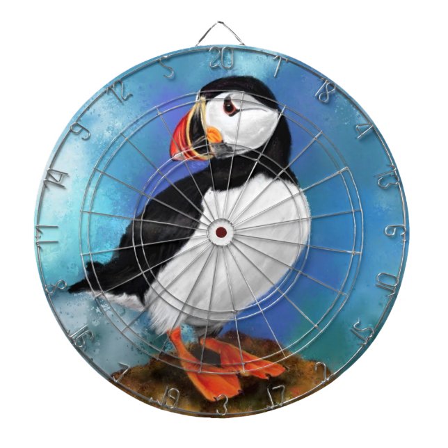 Tabla Dardos Placa Puffin Bird Dart (Frente)