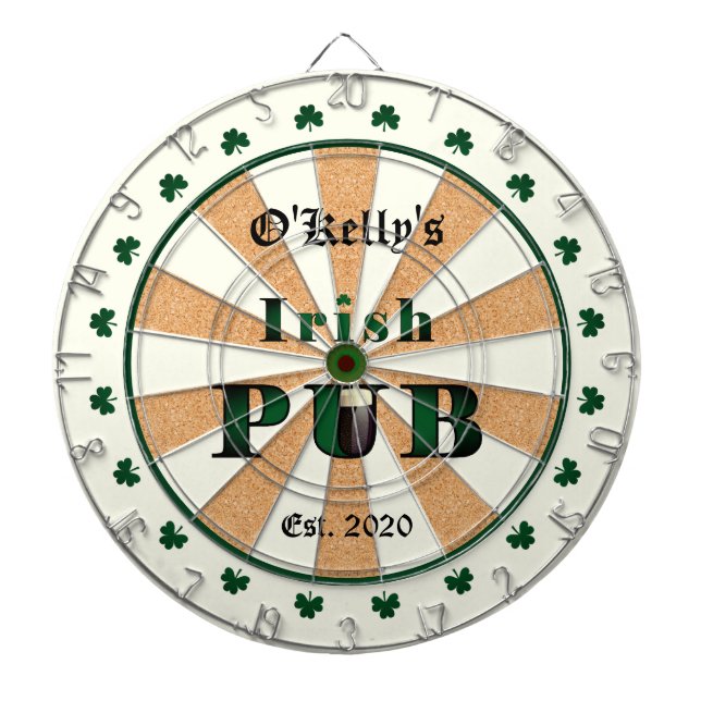Tabla Dardos Placas dardo do Bar Pub irlandês (Frente)