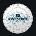 Tabla Dardos Playful, vibrant, bold, modern design Be Awesome<br><div class="desc">Modern,  simple,  playful typographic design of a saying "Be Awesome". Cool,  urban,  trendy and vibrant graphic vector art</div>