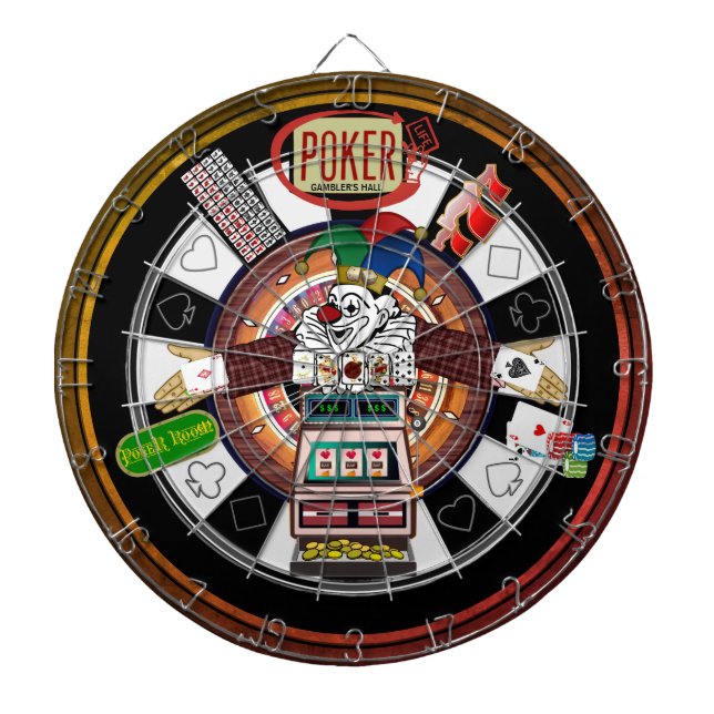 Tabla Dardos Poker Life Gambler's Hall Dart Board (Frente)