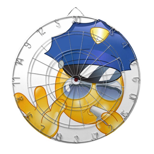 Tabla Dardos polícia emoji (Frente)