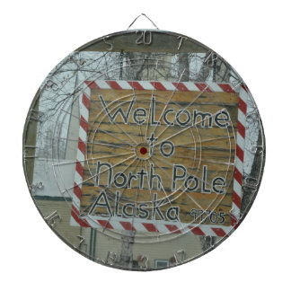 Tabla Dardos Pólo Norte congelado floco de neve Alaska do tempo