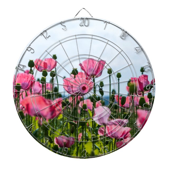 Tabla Dardos Poppies Rosa (Frente)