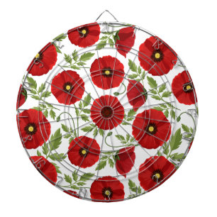 Tabla Dardos Poppy alegre Flores de Verão