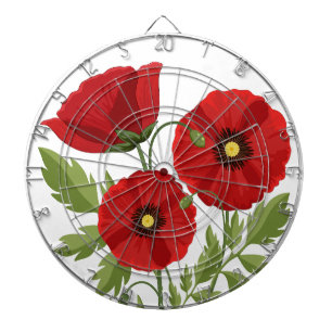 Tabla Dardos Poppy alegre Flores de Verão