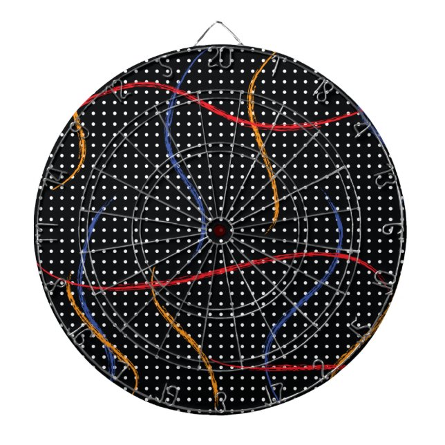 Tabla Dardos Portas e Splatter de Pintura Retroativa (Frente)