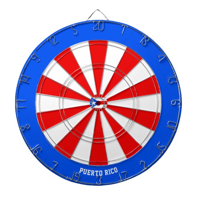 Tabla Dardos Porto Rico Flag Bullseye (Frente)