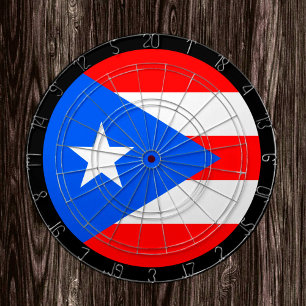 Tabla Dardos Porto Rico Flag Dartboard & dardos / conselho de j