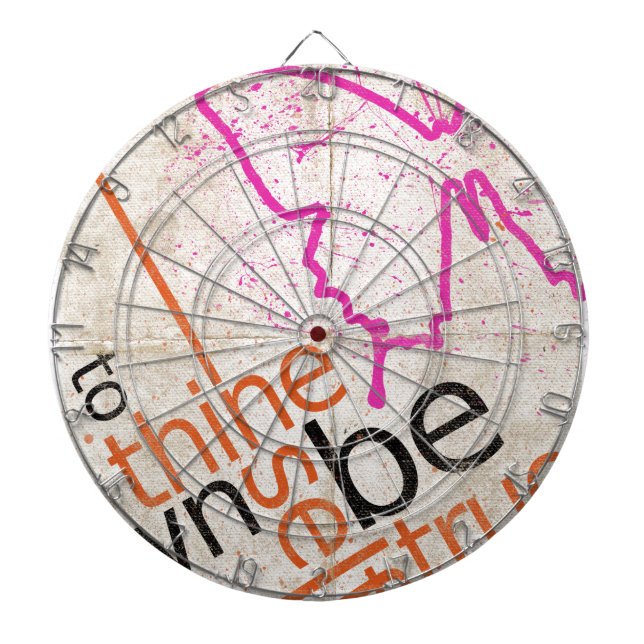 Tabla Dardos Poster de Motivação (Frente)