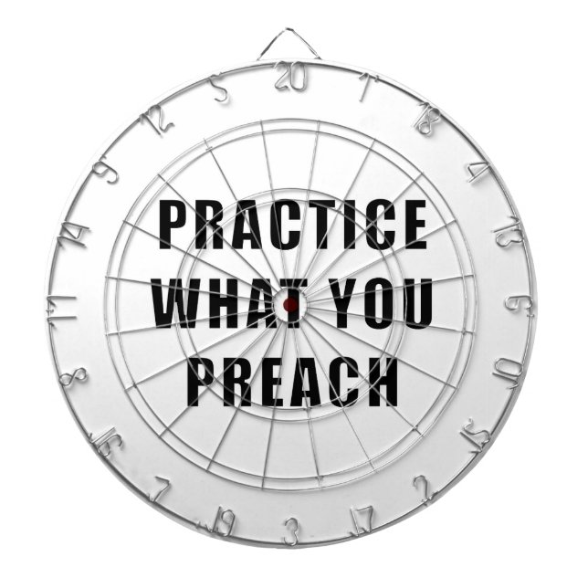 Tabla Dardos Pratique o que você prega (Frente)