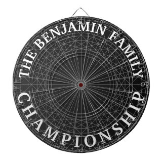 Tabla Dardos presente de família personalizável, moderna e abst