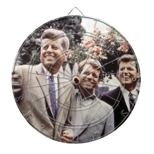 Tabla Dardos Presidente americano John Kennedy & Robert & Ted