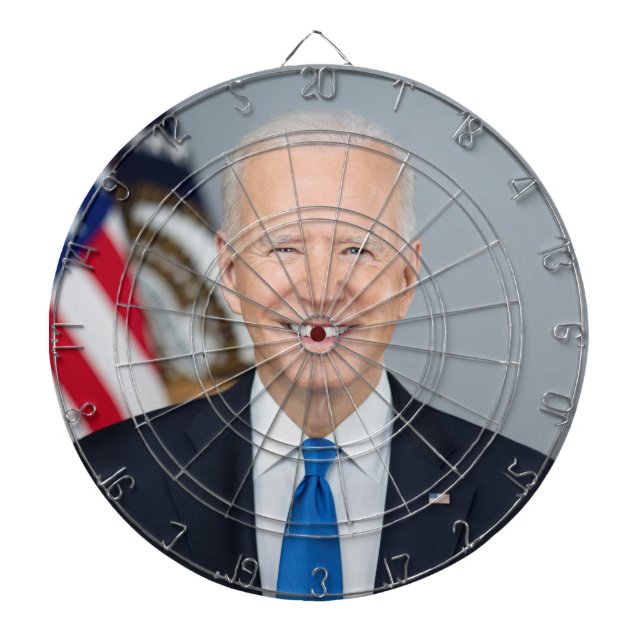 Tabla Dardos Presidente Joe Biden White House Retrato (Frente)