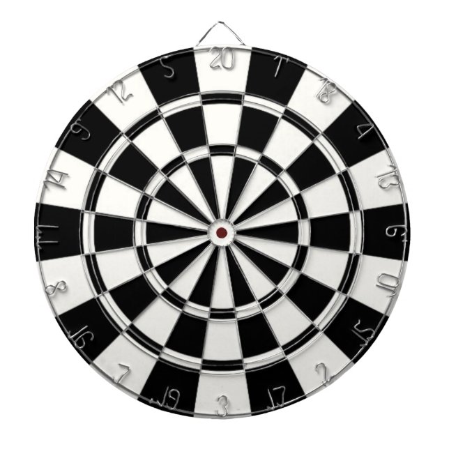 Tabla Dardos Preto e branco (Frente)