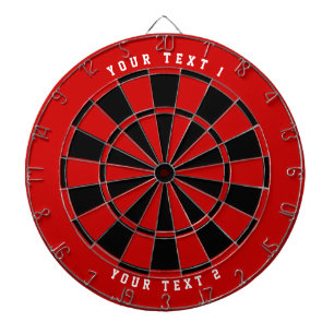 Tabla Dardos Preto e Vermelho Branco Esportivo De Grande Esca