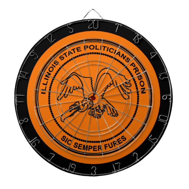 Tabla Dardos Prisão de Políticos do Estado do Illinois (Frente)