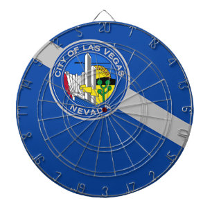 Tabla Dardos Quadro de ação com bandeira de Las Vegas, EUA