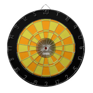 Tabla Dardos Quadro de Arte Preto Amarelo Laranja Escuro 2024