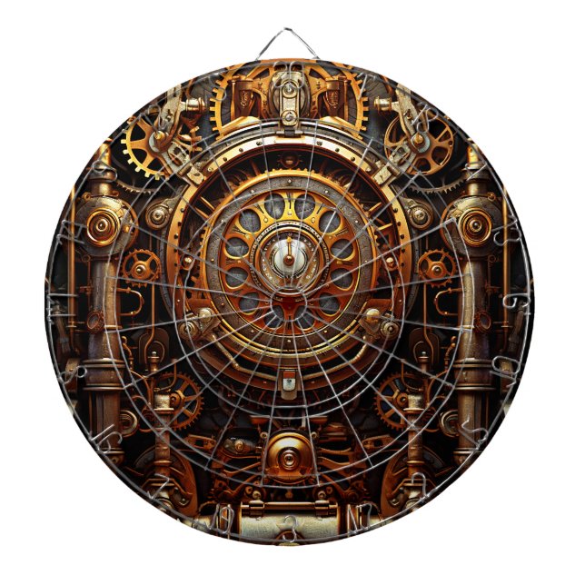 Tabla Dardos Quadro de Arte Steampunk (Frente)