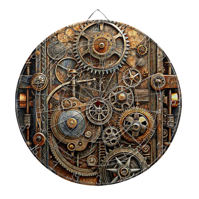 Tabla Dardos Quadro de Arte Steampunk (Frente)