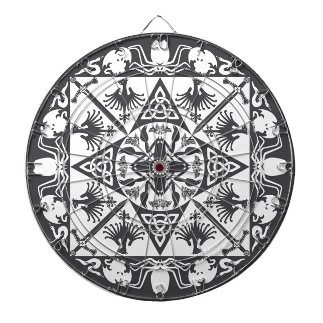 Tabla Dardos Quadro de Artes da Fantasia Mídia Célula-Branca Ne (Frente)