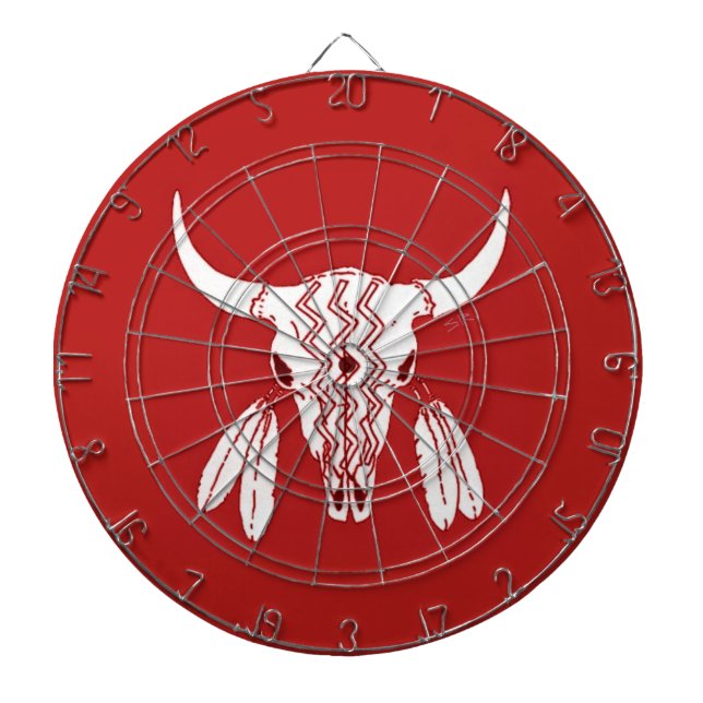 Tabla Dardos Quadro de artes Red Ghost Dance Buffalo (Frente)