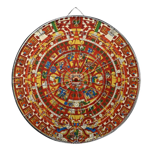 Tabla Dardos Quadro de Dart Calendário Mayan - Maya - Quadro de (Frente)