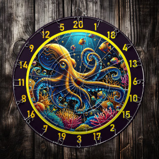 Tabla Dardos Quadro de Dartboard Octopus Reef Adventure